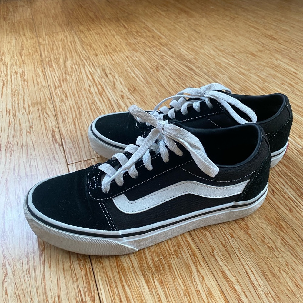 Vans Black and White Old Skool Sneakers